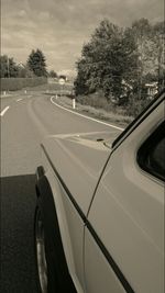 Road passing through landscape