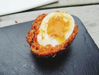 Close-up of bread on plate