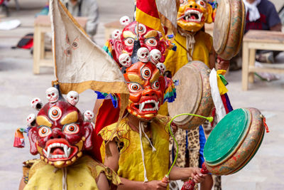 Close-up of traditional mask