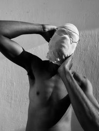 black and white