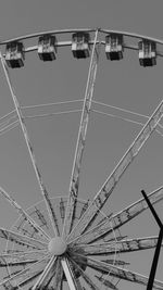 Low angle view of ferris wheel against sky