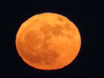 Close-up of moon against black background