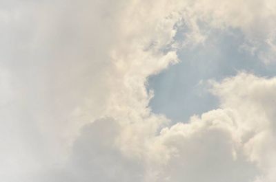 Low angle view of cloudy sky