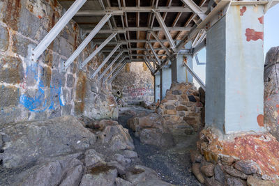 View of old bridge and building