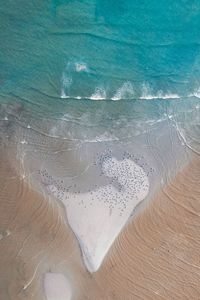 Close-up of sand on beach