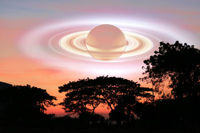 Scenic view of sunset