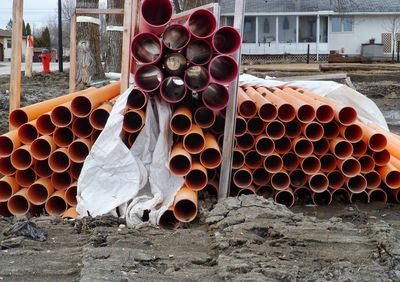 Stack of pipes