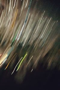 Light trails at night