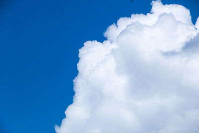 Low angle view of clouds in sky