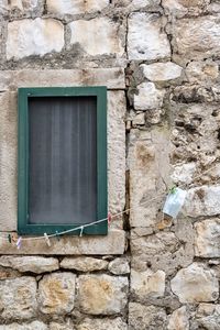 Mask on clothesline