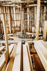 Interior of building under construction
