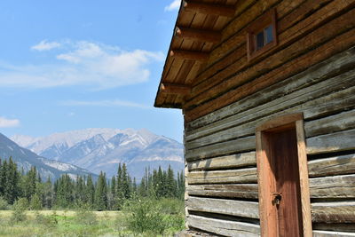 Scenic view of snow covered mountains against sky
