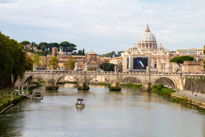 View of bridge over river