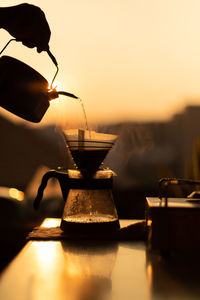 Coffee drip on morning time.