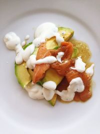 Close-up of salad in plate