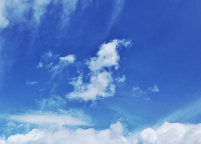 Low angle view of clouds in sky