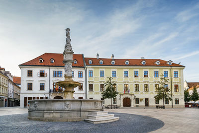 Hlavne namestie is one of the best known squares in bratislava, slovakia