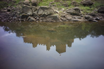 Scenic view of lake