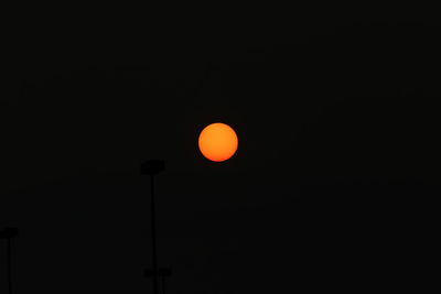 Low angle view of sky at night