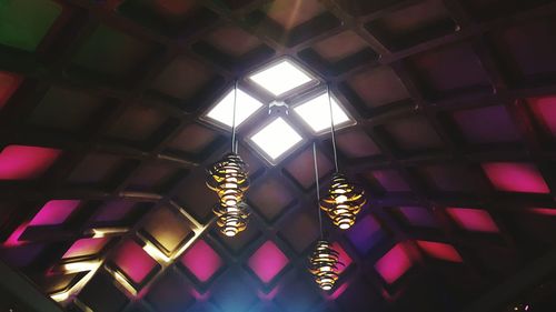 Low angle view of ceiling