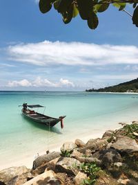 Scenic view of sea against sky