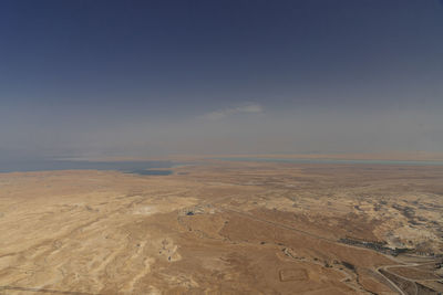 Scenic view of desert against sky