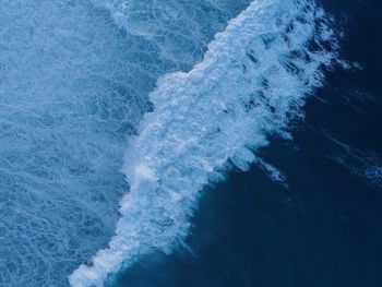 High angle view of water in sea