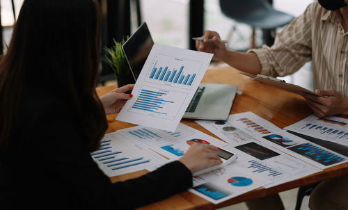 Group of people on table