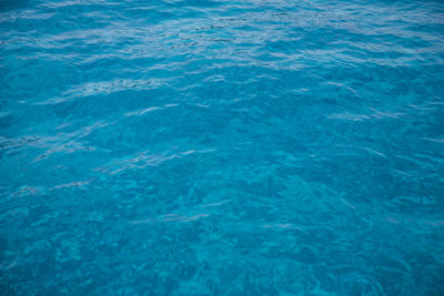 High angle view of swimming pool in sea