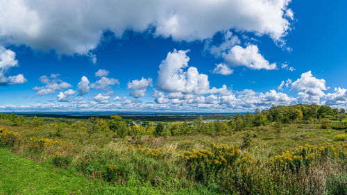 Panoramic view of sea against sky