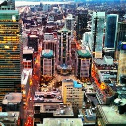 Low angle view of modern buildings