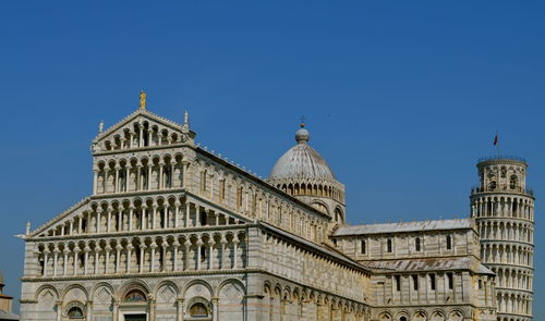 High angle view of cathedral against clear sky