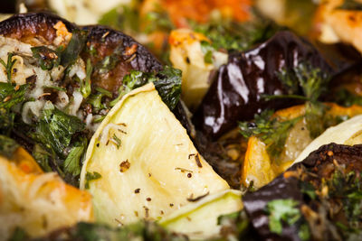 Full frame shot of food in plate