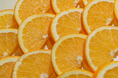 Close-up of lemon slices