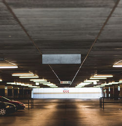 Empty parking lot