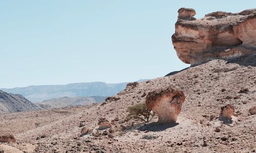 View of rock formations
