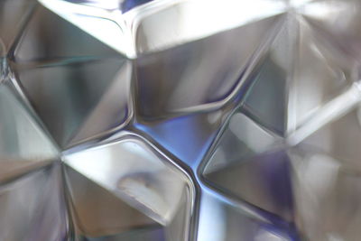 Full frame shot of cubic shaped glass pattern