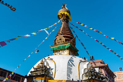 Low angle view of temple