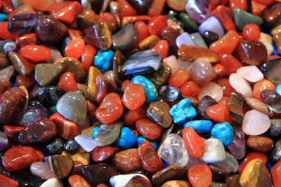 Full frame shot of multi colored pebbles