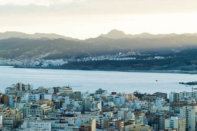 High angle view of a city