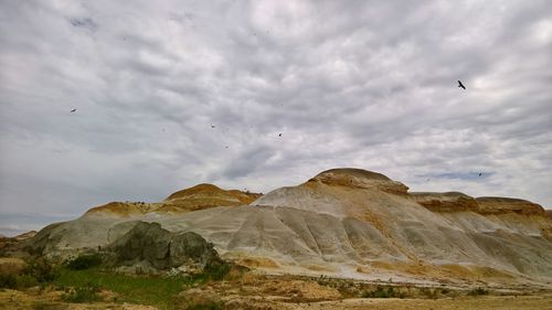 Low angle view of mountain against sky