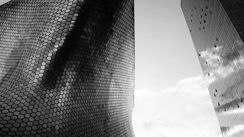 Low angle view of built structure against sky