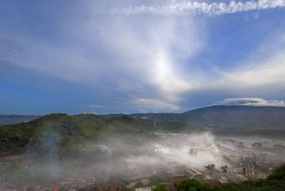 Scenic view of landscape against sky