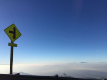 Road against blue sky