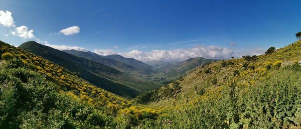 Panoramic view of landscape against sky