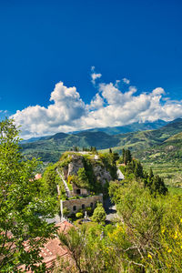 The war memorial of aiello calabro, italy.