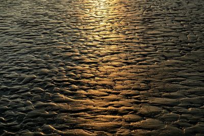 Full frame shot of wet shore