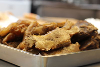 Close-up of food in plate