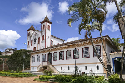 Low angle view of church against sky