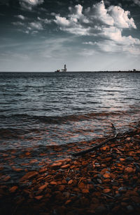 Scenic view of sea against sky